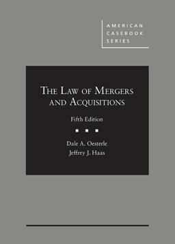 LAW OF MERGERS+ACQUISITIONS  9781683289791 Front Cover