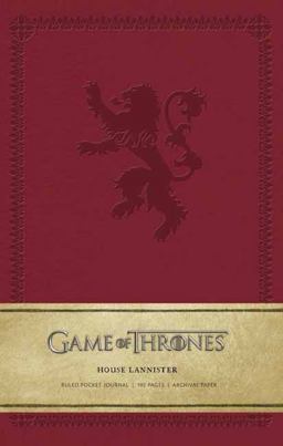 Game of Thrones: House Lannister Ruled Pocket Journal  9781683830405 Front Cover