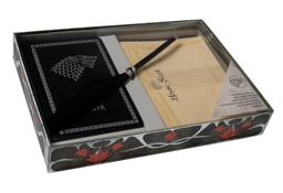 Game of Thrones: House Stark: Desktop Stationery Set (with Pen)  9781683832744 Front Cover