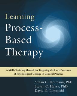 Learning Process-Based Therapy Learning Process-Based Therapy