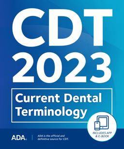 Cdt 2023 Current Dental Terminology  9781684471737 Front Cover