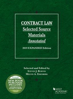 Contract Law, Selected Source Materials Annotated, 2019 Expanded Edition 2019th 9781684671458 Front Cover