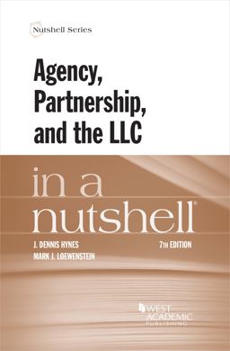 AGENCY,PARTNERSHIP+LLC IN A NUTSHELL  9781684674619 Front Cover