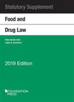 Food and Drug Law, 2019 Statutory Supplement 2019th 9781684674794 Front Cover