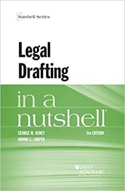 Legal Drafting in a Nutshell 5th 9781684675289 Front Cover