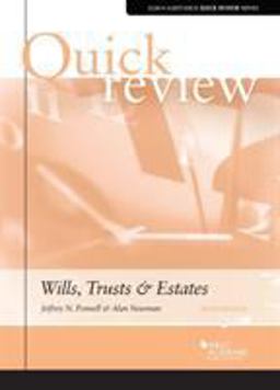 Quick Review of Wills, Trusts, and Estates 6th 9781684675432 Front Cover