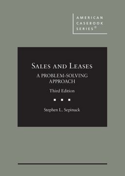 Sales and Leases A Problem-Solving Approach 3rd 9781684675463 Front Cover