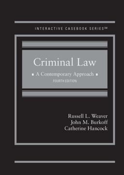 Criminal Law A Contemporary Approach 4th 9781684679027 Front Cover