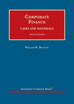Corporate Finance, Cases and Materials 9th 9781684679270 Front Cover