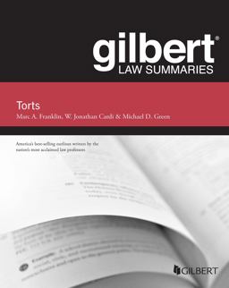     GILBERT LAW SUMMARIES TORTS  9781685612528 Front Cover