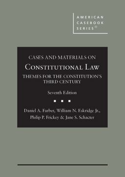 Cases and Materials on Constitutional Law Cases and Materials on Constitutional Law