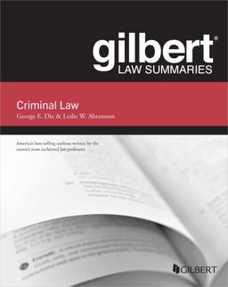     GILBERT LAW SUMMARIES:CRIMINAL LAW  9781685613662 Front Cover