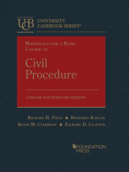 Materials for a Basic Course in Civil Procedure, Concise