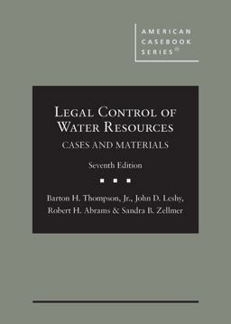 Legal Control of Water Resources