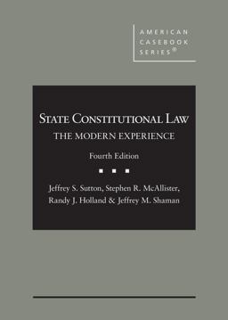     STATE CONSTITUTIONAL LAW  9781685615338 Front Cover
