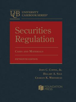 Securities Regulation, Cases and Materials
