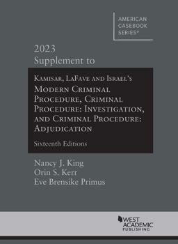     CRIMINAL PROCEDURE-2023 SUPPLEMENT  9781685619886 Front Cover