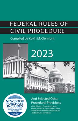     FEDERAL RULES OF CIVIL PRO.'23-W/AC  9781685619978 Front Cover