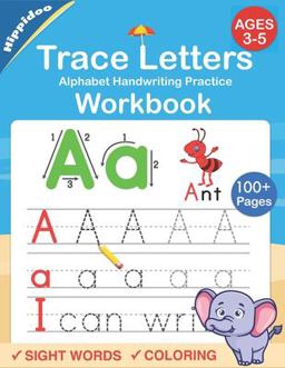 Trace Letters: Alphabet Handwriting Practice Workbook for Kids Preschool Writing Workbook with Sight Words for Pre K, Kindergarten and Kids Ages 3-5. ABC Print Handwriting Book  9781686456961 Front Cover