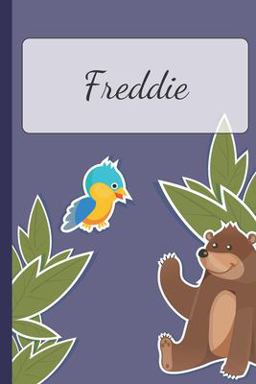 Freddie Personalized Notebooks - Sketchbook for Kids with Name Tag - Drawing for Beginners with 110 Dot Grid Pages - 6x9 / A5 Size Name Notebook - Perfect As a Personal Gift - Planner and Journal for Kids  9781701610910 Front Cover