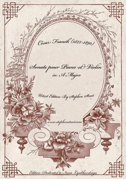 Sonata in a Major for Violin and Piano - Piano Part Sonata in a Major for Violin and Piano - Piano Part