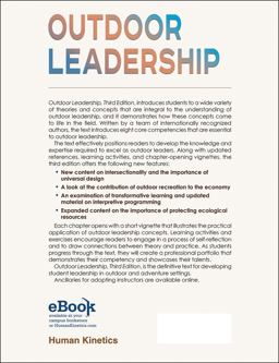 Outdoor Leadership Theory and Practice 3rd 9781718214293 Front Cover