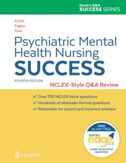 Psychiatric Mental Health Nursing Success NCLEXï¿½-Style Q&amp;A Review 4th 9781719640619 Front Cover