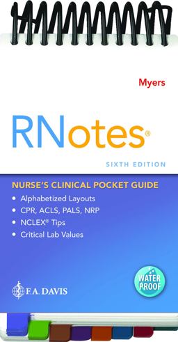 RNotesï¿½ Nurse's Clinical Pocket Guide 6th 9781719646253 Front Cover