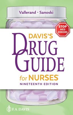 Davis's Drug Guide for Nurses 19th 9781719650038 Front Cover