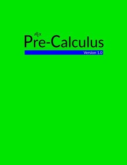 APEX Pre-Calculus  9781720768197 Front Cover