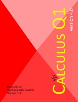 APEX Calculus for Quarters: Q1  9781722973179 Front Cover