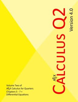 APEX Calculus for Quarters: Q2  9781722973360 Front Cover