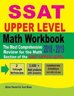 SSAT UPPER LEVEL Math Workbook 2018 - 2019