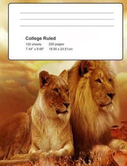 Lion Composition Book