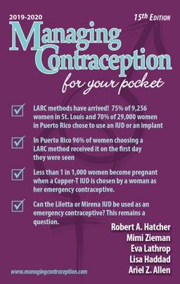 Managing Contraception For Your Pocket 15th 9781732988422 Front Cover