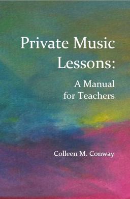 Private Music Lessons A Manual for Teachers  9781733228701 Front Cover
