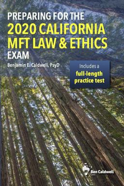 Preparing for the 2020 California MFT Law and Ethics Exam  9781734873511 Front Cover