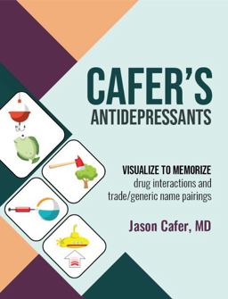 Cafer's Antidepressants Visualize to Memorize  9781735090139 Front Cover