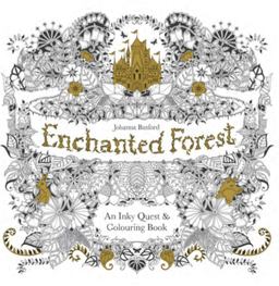 Enchanted Forest An Inky Quest and Colouring Book  9781780674872 Front Cover