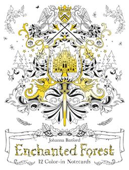 Enchanted Forest: 12 Color-In Notecards  9781780677668 Front Cover