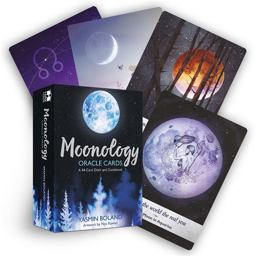 Moonology Oracle Cards A 44-Card Moon Astrology Oracle Deck and Guidebook  9781781809969 Front Cover