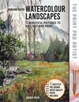 Paint Pad Artist: Watercolour Landscapes 6 Beautiful Pictures to Pull-Out and Paint  9781782216278 Front Cover