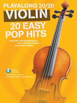 Play along 20/20 - 20 Easy Pop Hits for Violin (Book/Online Audio)