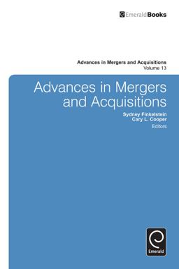 Advances in Mergers and Acquisitions Advances in Mergers and Acquisitions