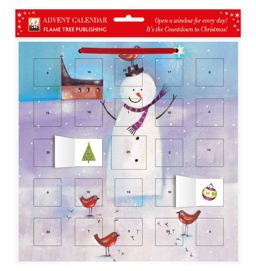 Snowman and Robin Advent Calendar (with Stickers) Snowman and Robin Advent Calendar (with Stickers)
