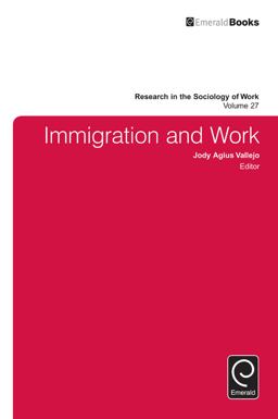 Immigration and Work  9781784416324 Front Cover