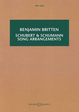 Schubert and Schumann Song Arrangements Schubert and Schumann Song Arrangements