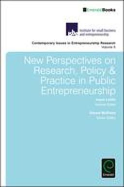 New Perspectives on Research, Policy and Practice in Public Entrepreneurship New Perspectives on Research, Policy and Practice in Public Entrepreneurship
