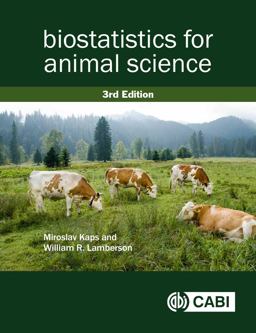 Biostatistics for Animal Science: An Introductory Text  9781786390356 Front Cover