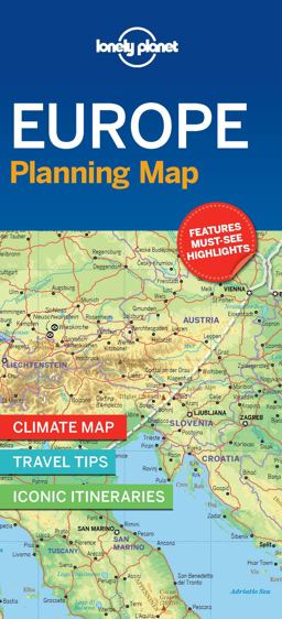 Lonely Planet Europe Planning Map  9781786579102 Front Cover
